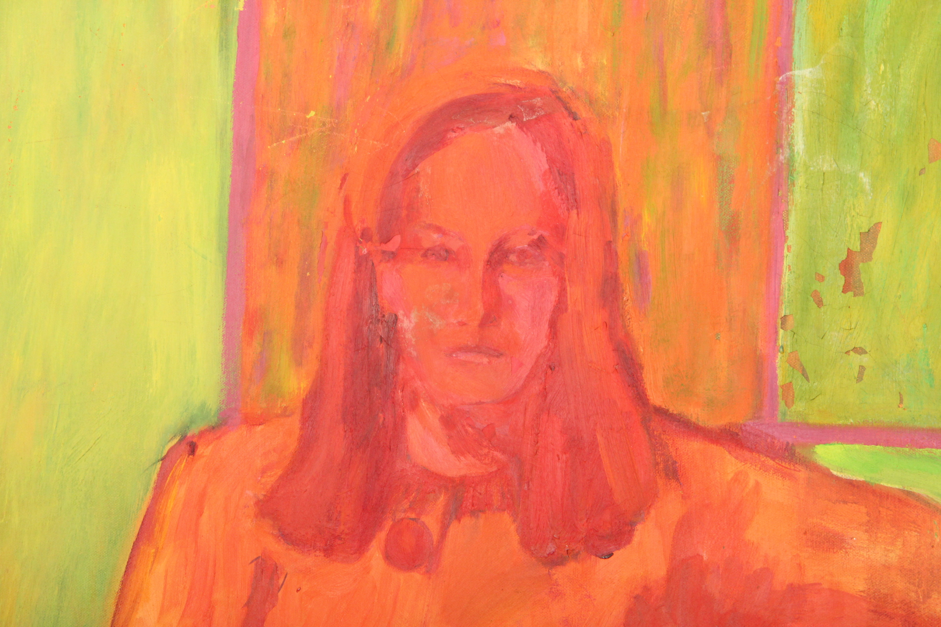 Two Large Figurative Oil on Canvas Painting