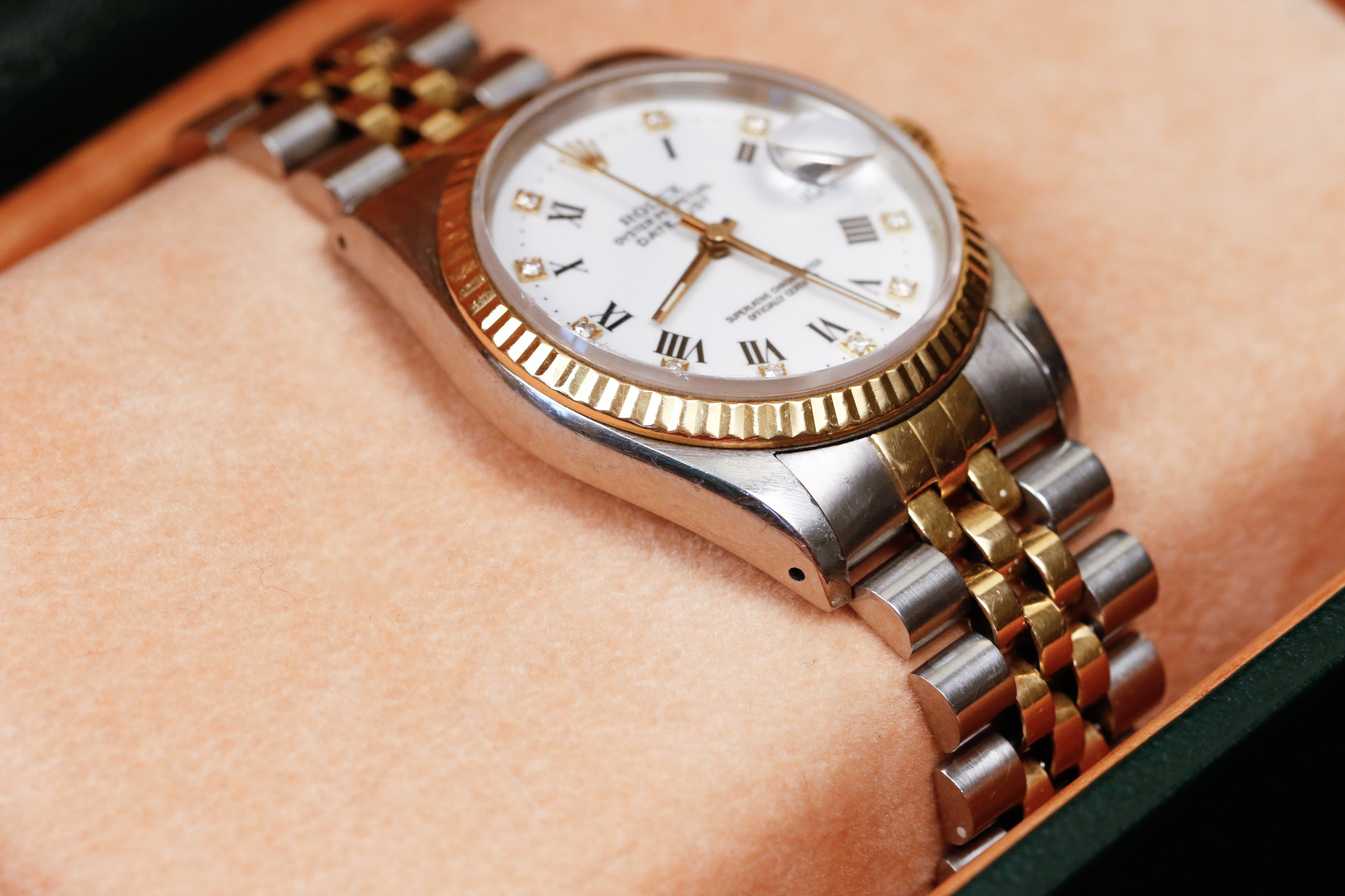 Rolex Oyster Perpetual Datejust 18KY and Stainless Steel Watch