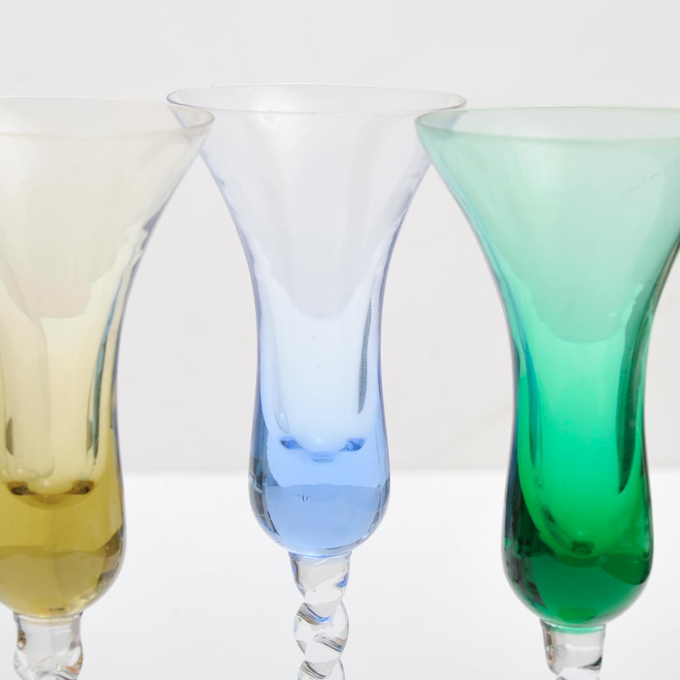 Glass Decanter with Four Drinking Glasses