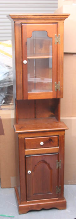 Pine Display Cabinet