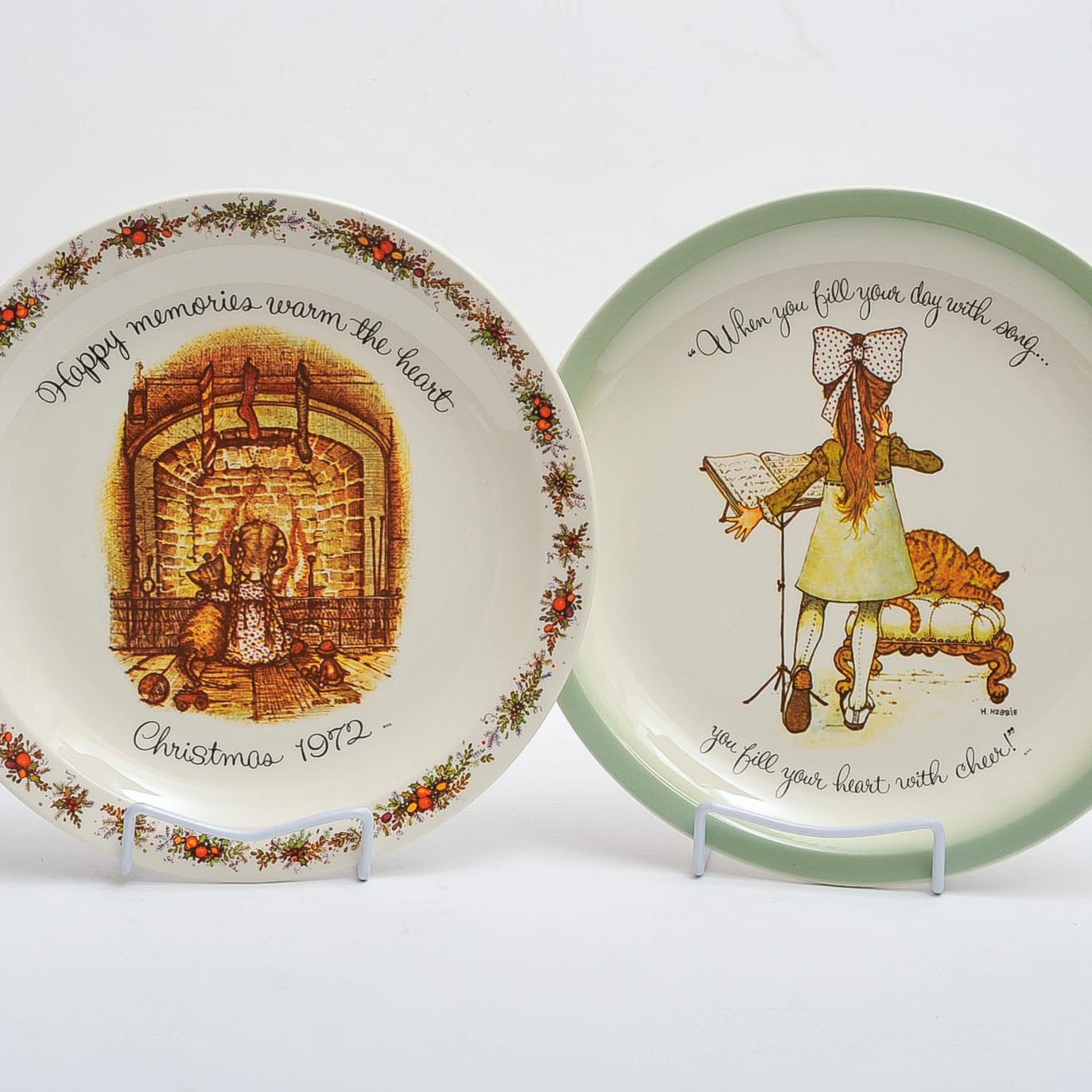 Pair of Holly Hobbie Collectible Plates