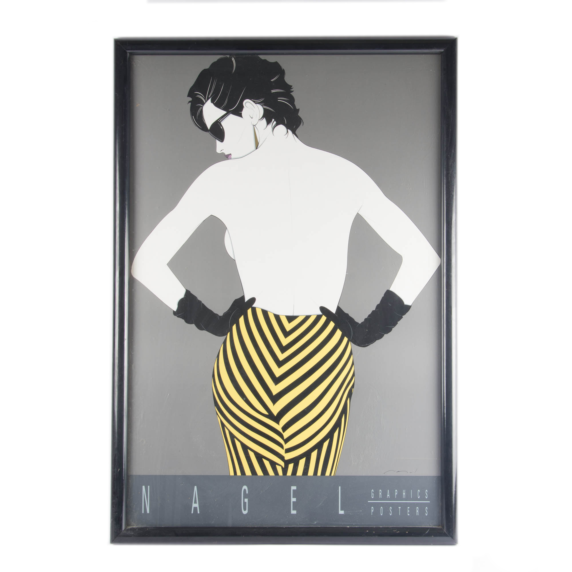 Patrick Nagel 1980s Framed Poster