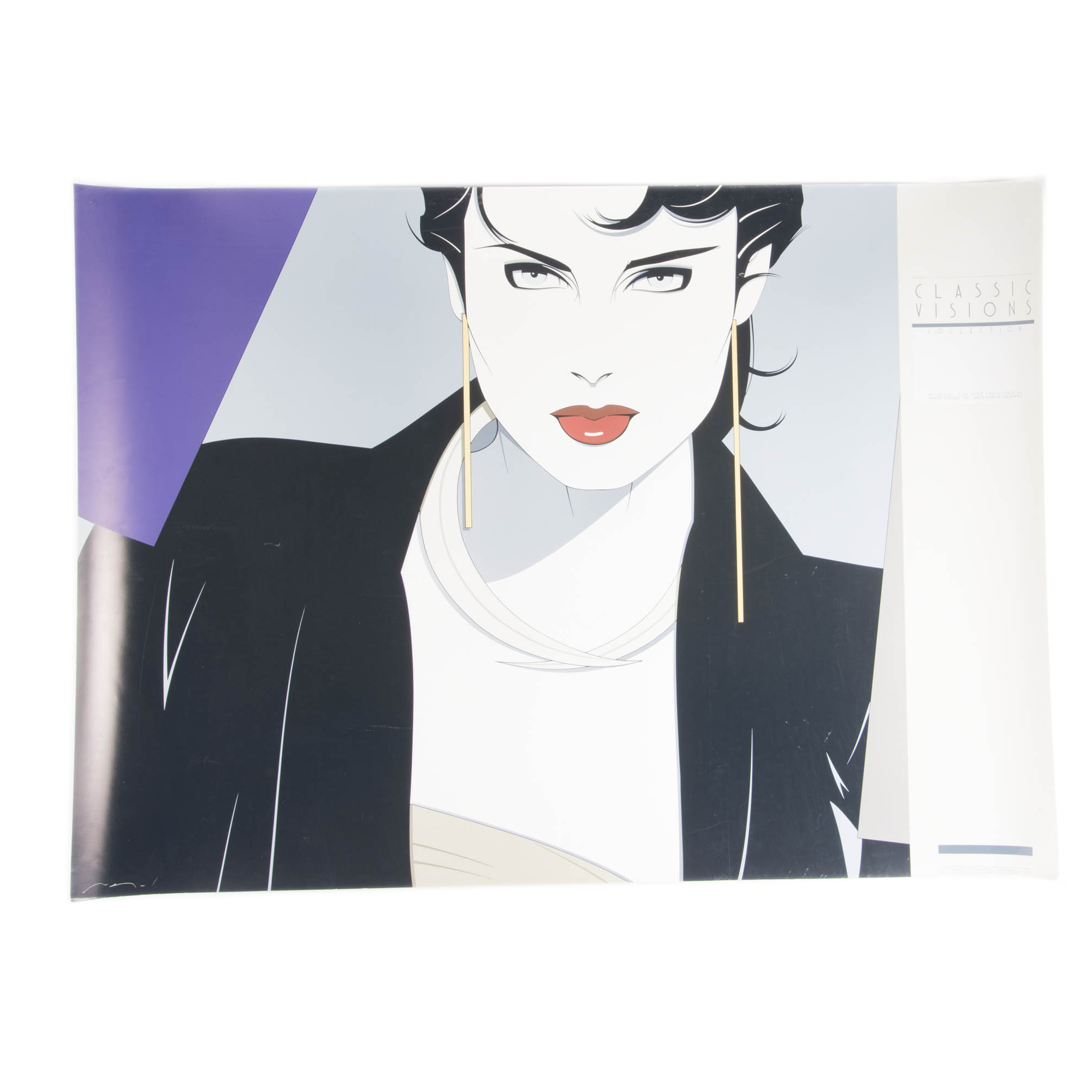Pair of Patrick Nagel Solid Plate Lithograph Posters