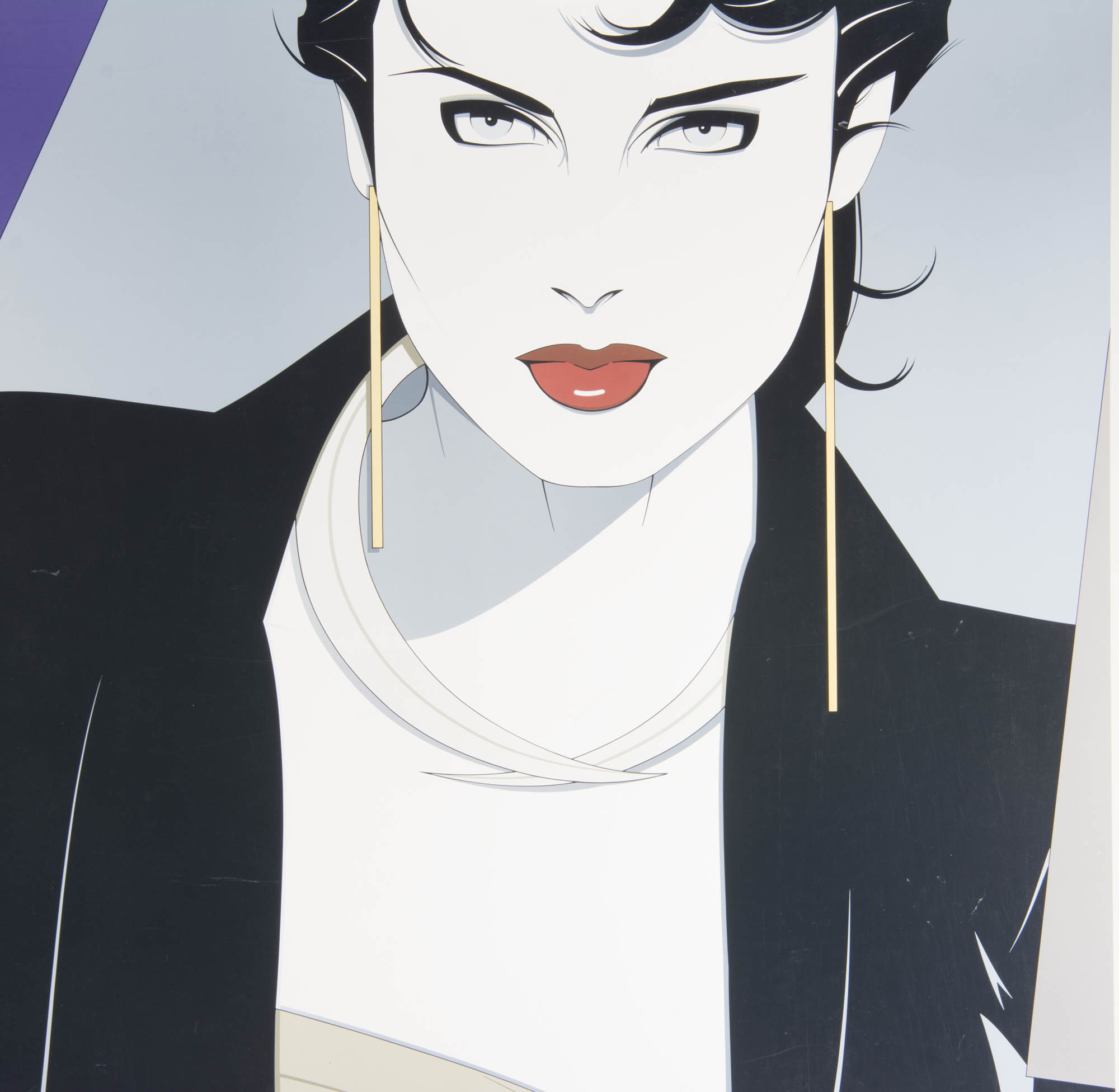 Pair of Patrick Nagel Solid Plate Lithograph Posters