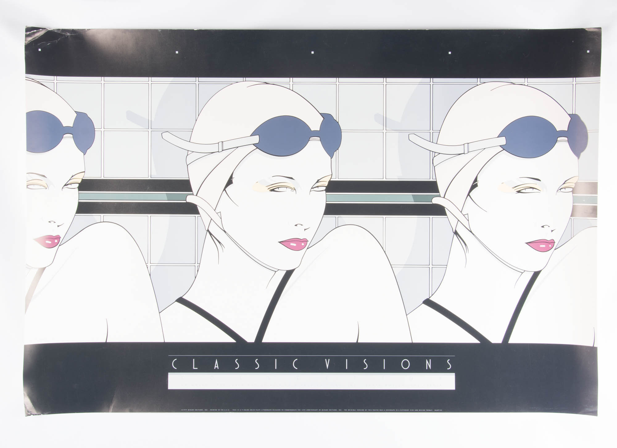 Pair of Patrick Nagel Solid Plate Lithograph Posters