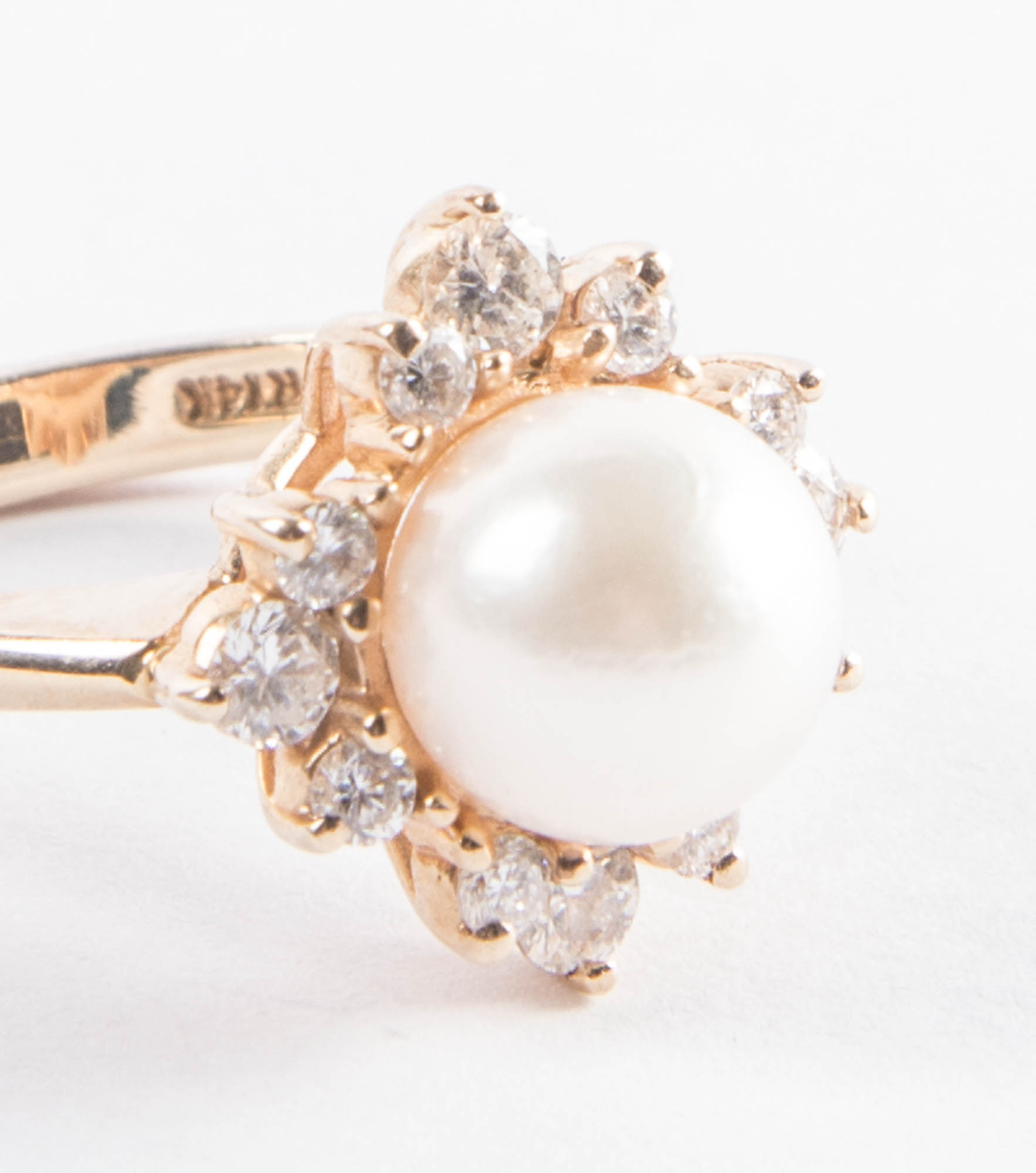 Pearl and Diamond Ring