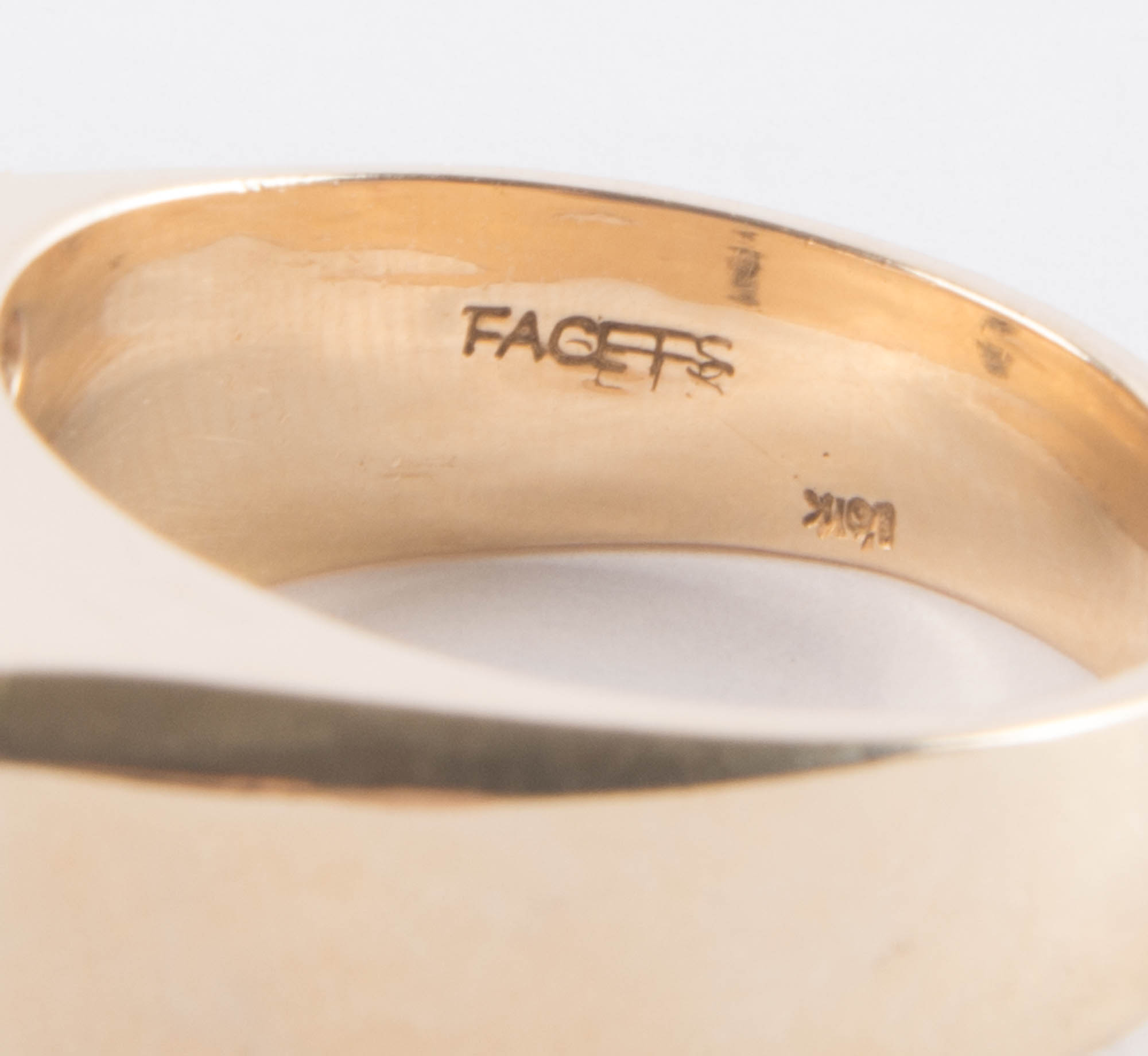 Men's 10K Yellow Gold Emerald and Diamond Ring