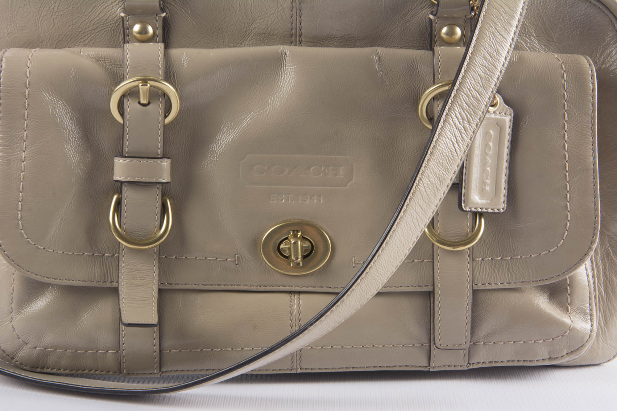 Coach Chelsea Satchel in Tan