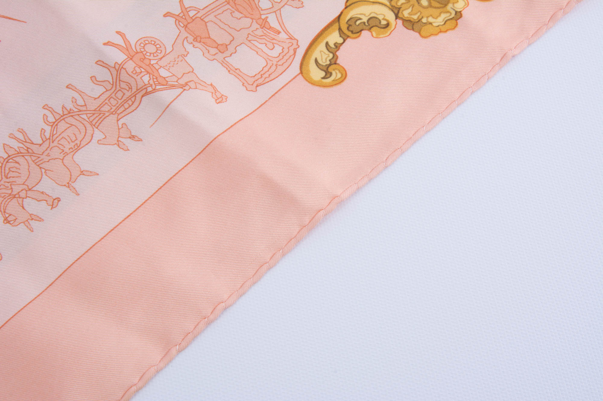 Hermes "La Berline d'Or" Silk Scarf