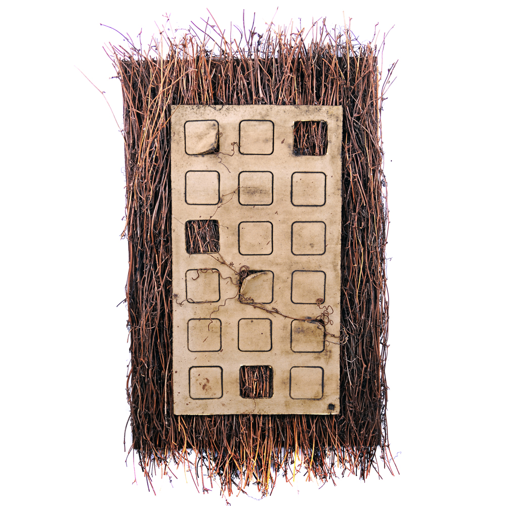 Rima Schulkind Twig and Ceramic Sculpture