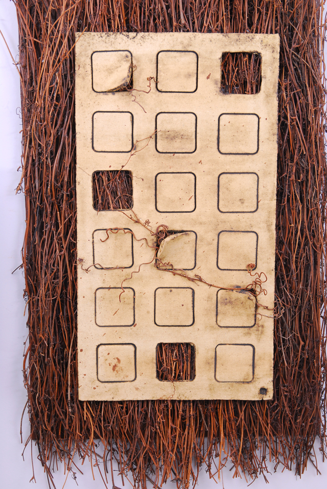 Rima Schulkind Twig and Ceramic Sculpture