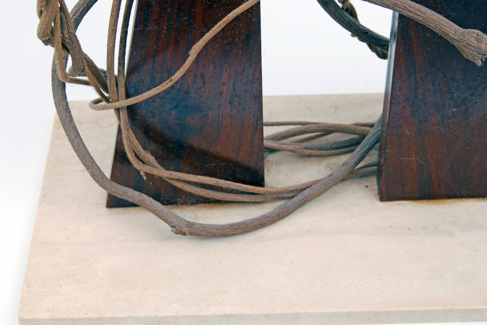 Abstract Mountain and Sun Sculpture