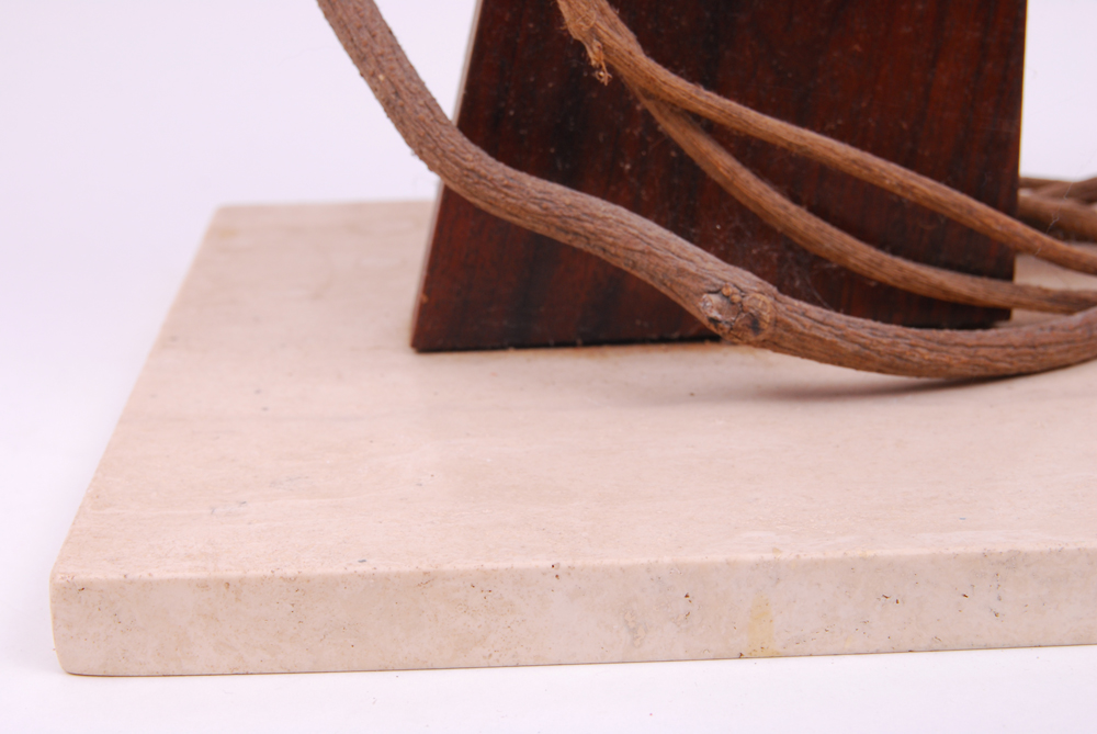 Abstract Mountain and Sun Sculpture