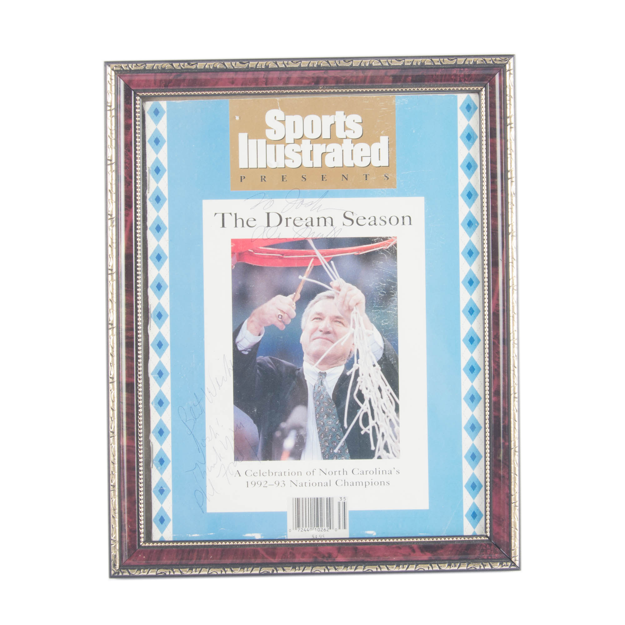 Dean Smith and Phil Ford Signed UNC Sports Illustrated Magazine