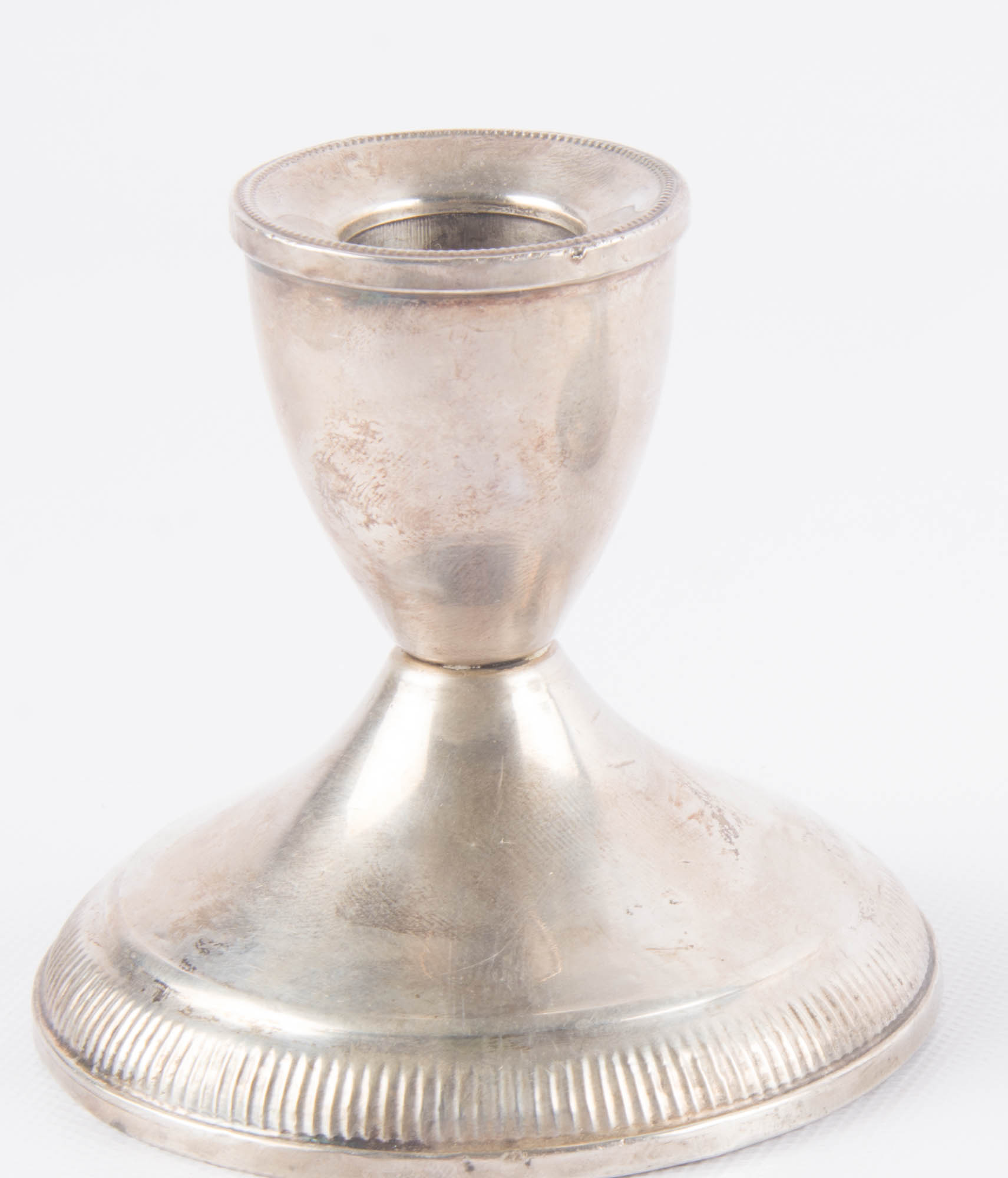 Pair of Weighted Sterling Silver Candlesticks