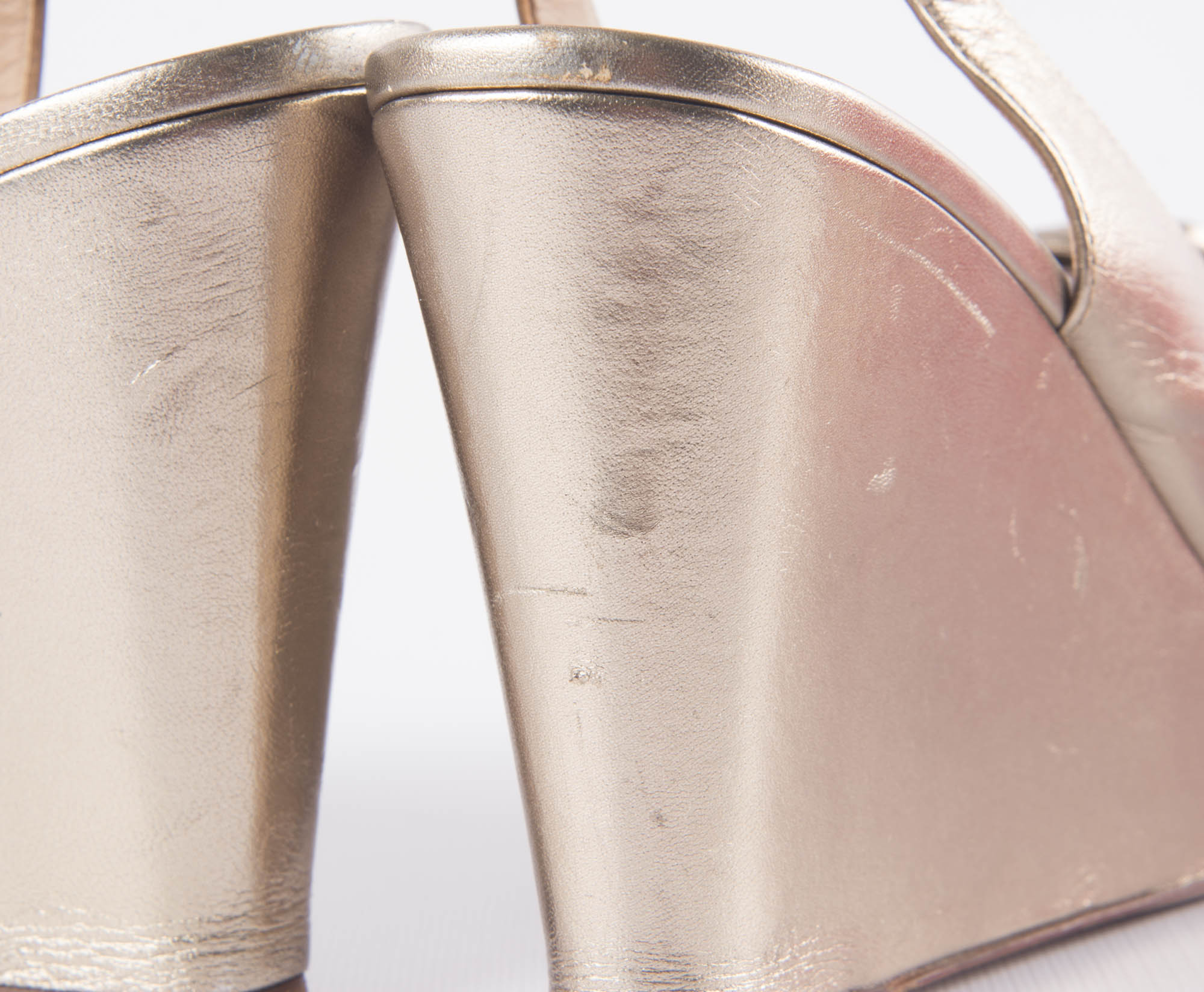 Valentino Open Toe Platform Wedges