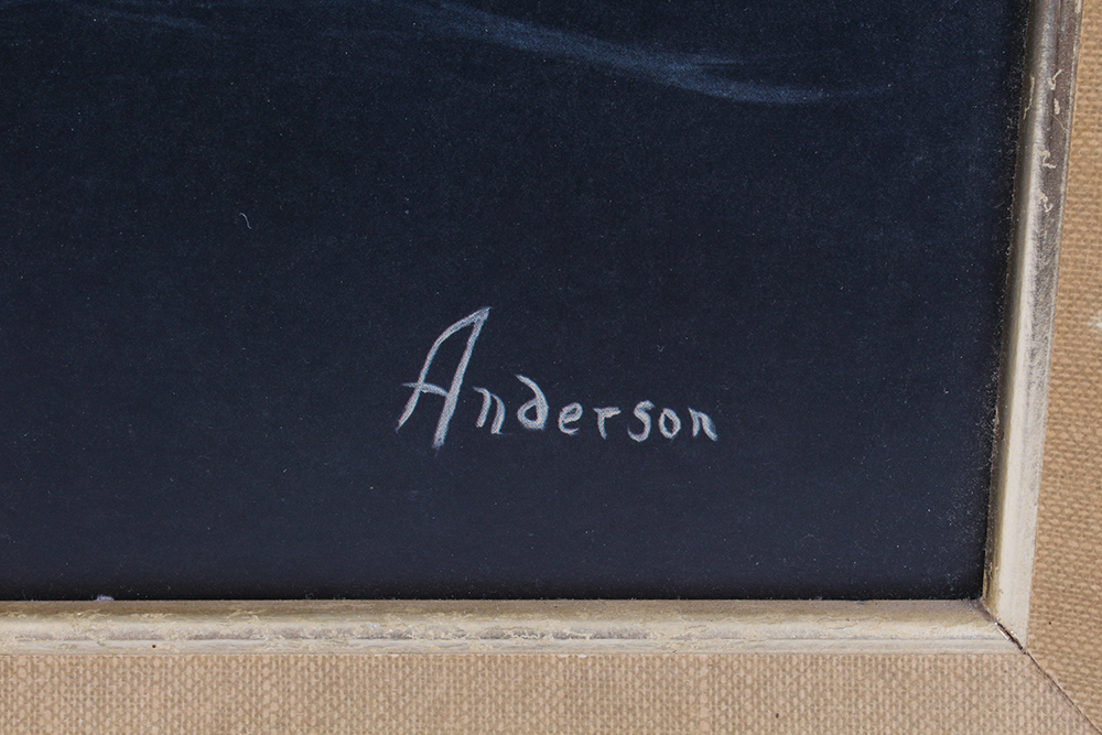 Clipper Offset Lithograph Print on Board by Anderson