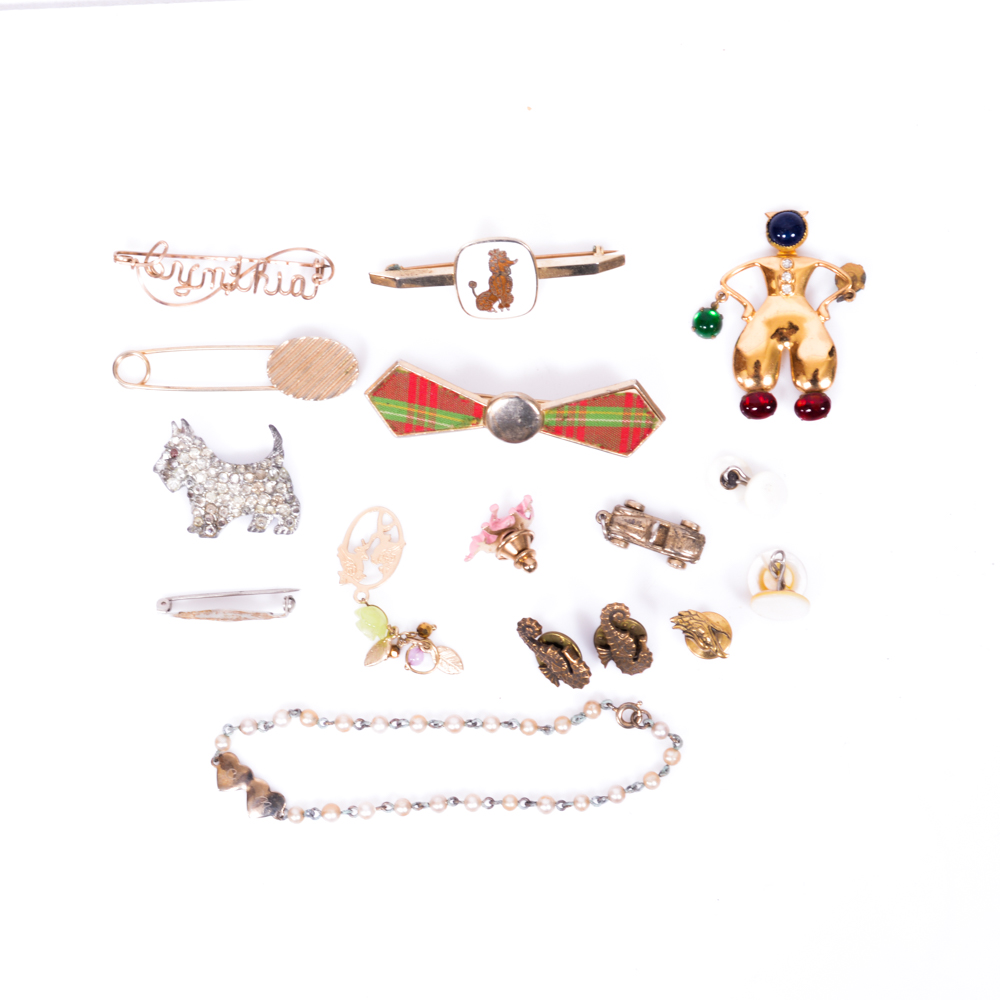 Assortment of Vintage Costume Jewelry