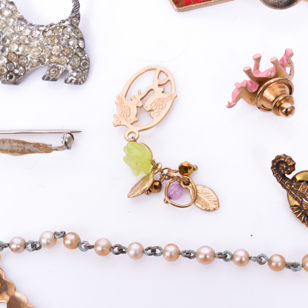 Assortment of Vintage Costume Jewelry
