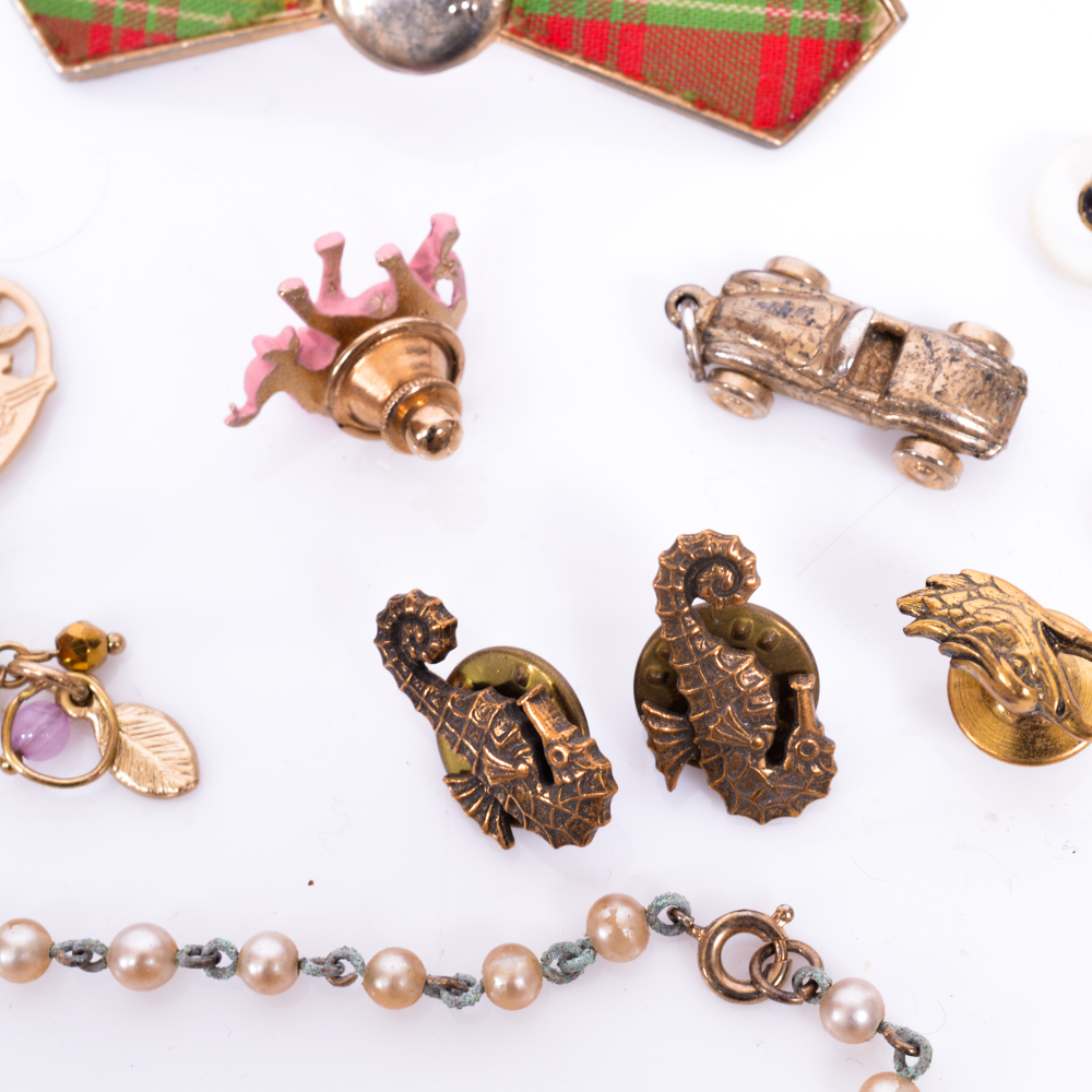 Assortment of Vintage Costume Jewelry