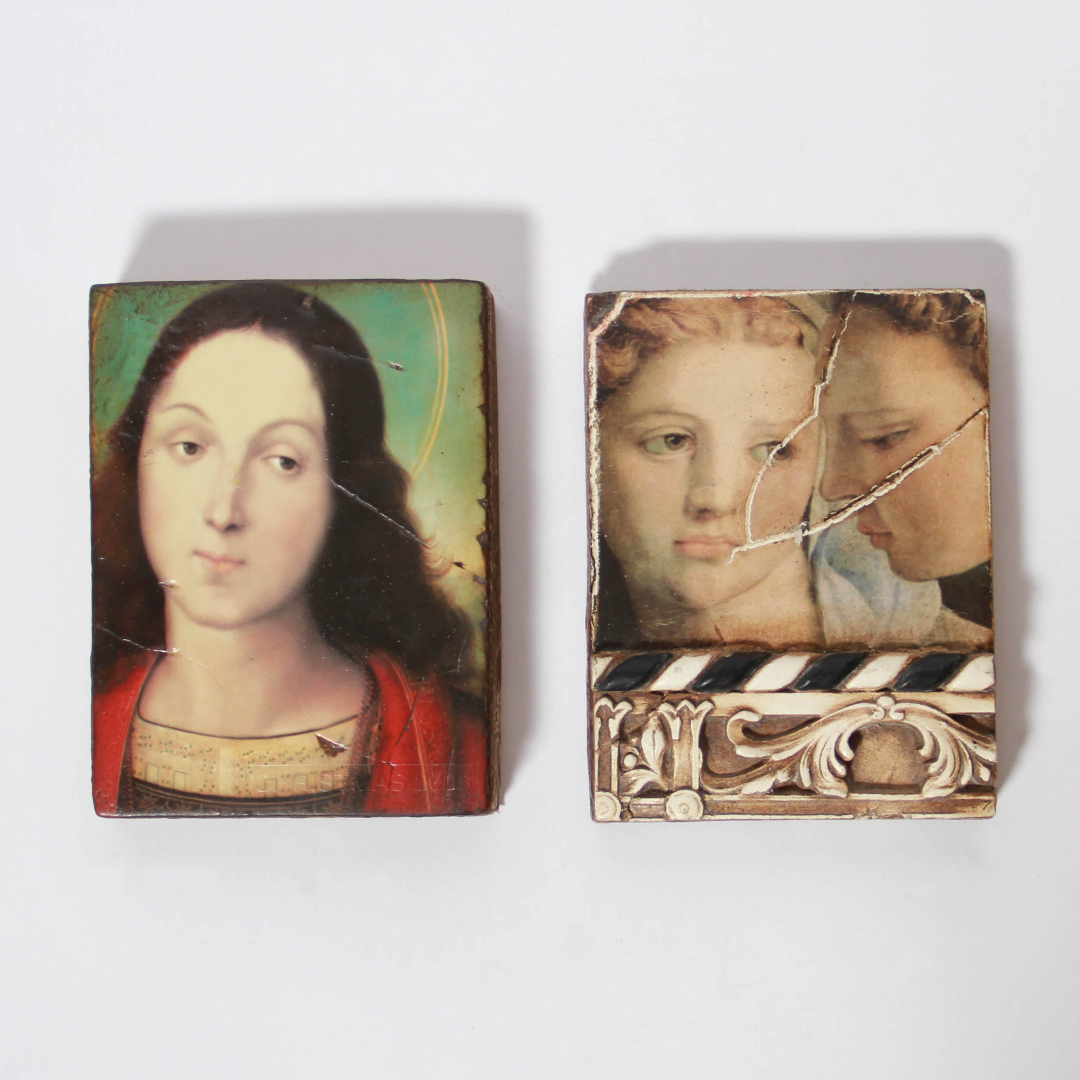 Pair of Sid Dickens Memory Block Tiles