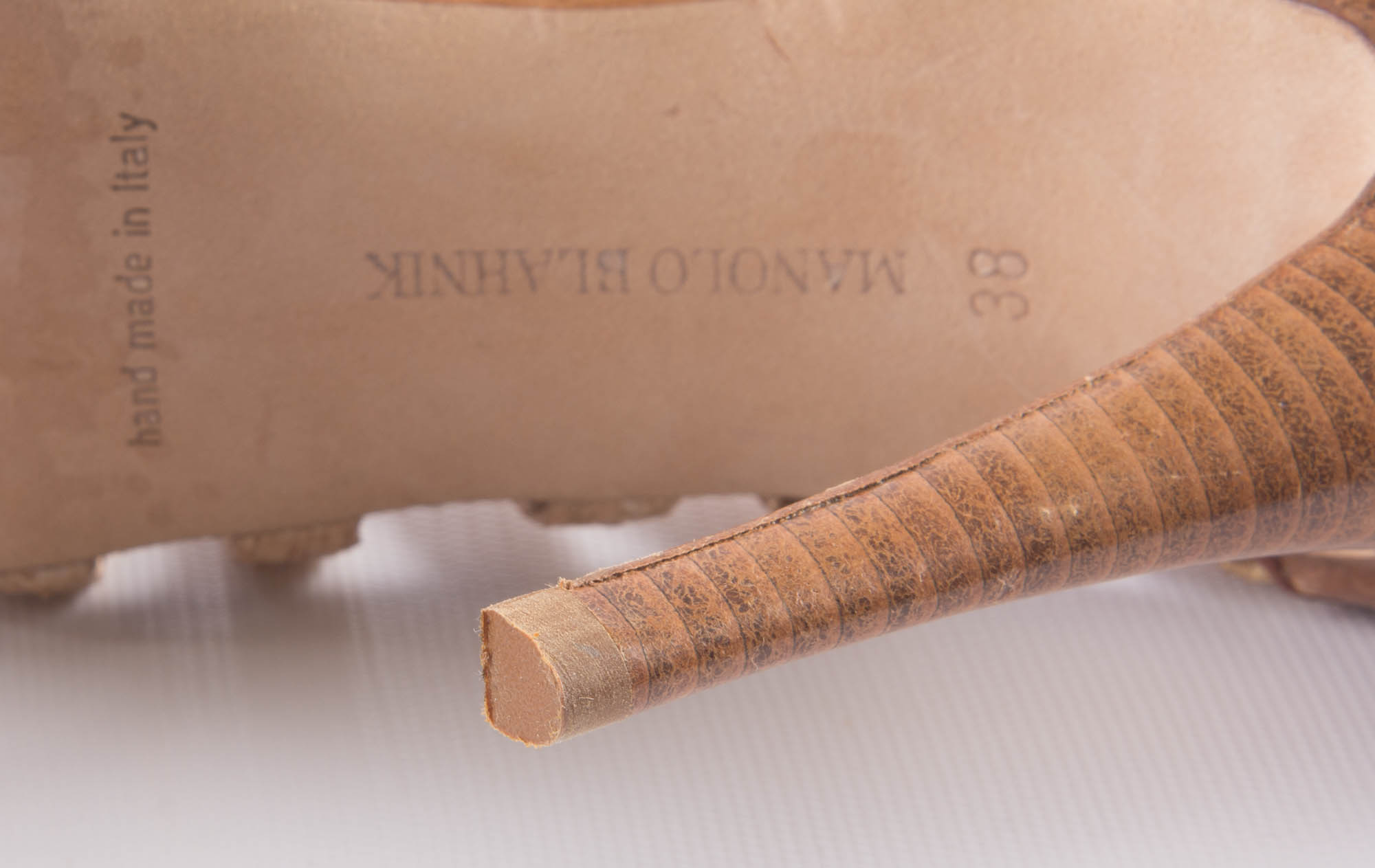 Manolo Blahnik Strappy Lace-Up Heels