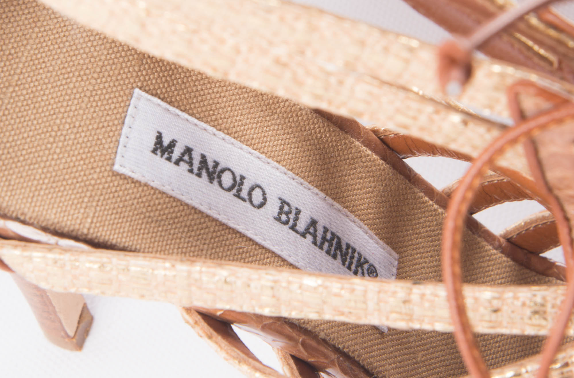 Manolo Blahnik Strappy Lace-Up Heels