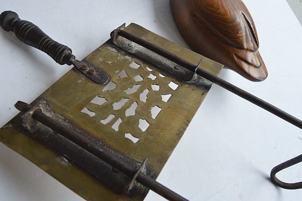 Brass Selection with Antique Warming Pan