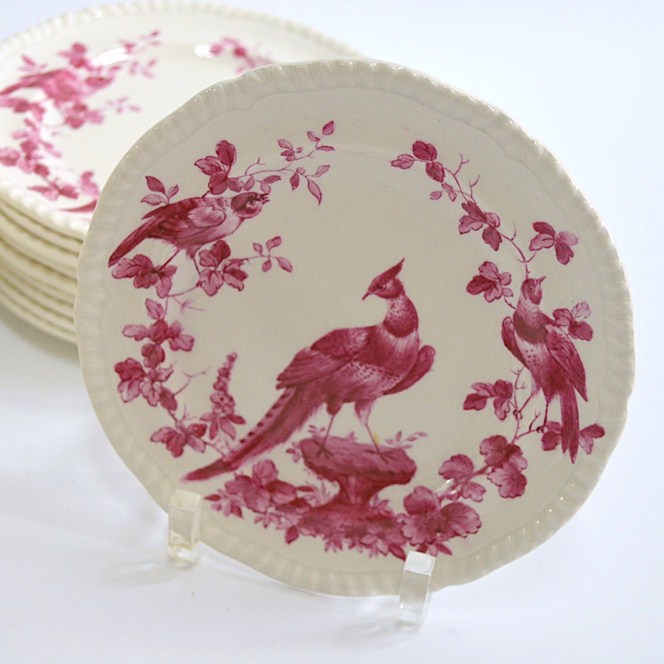 Antique Copeland Late Spode "Blackbird" Dinner and Dessert China