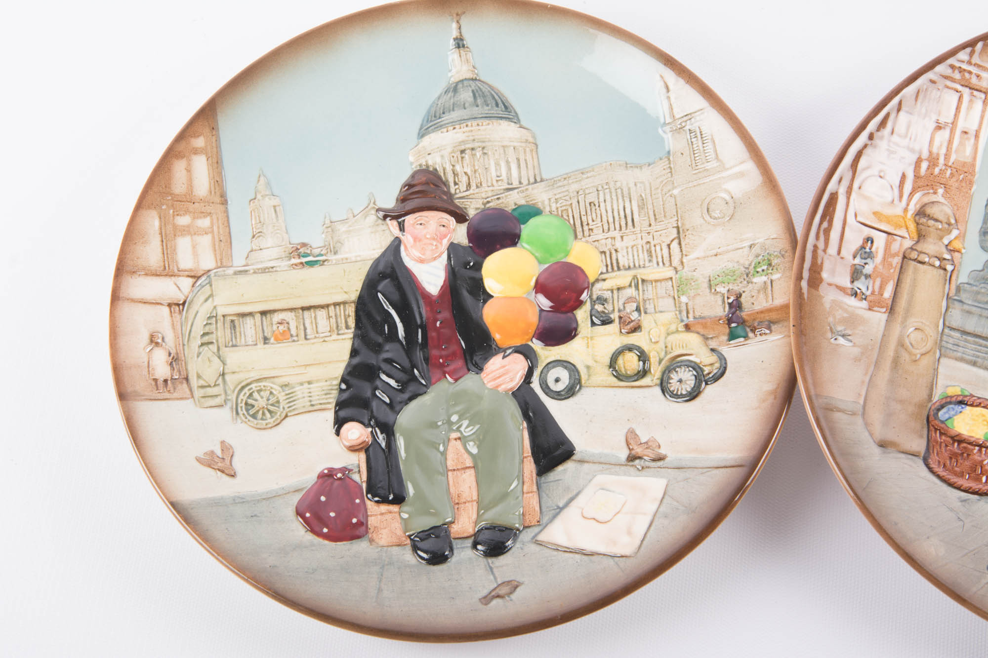 Royal Doulton "The Old Balloon Seller" and "The Balloon Man" Decorative Plates