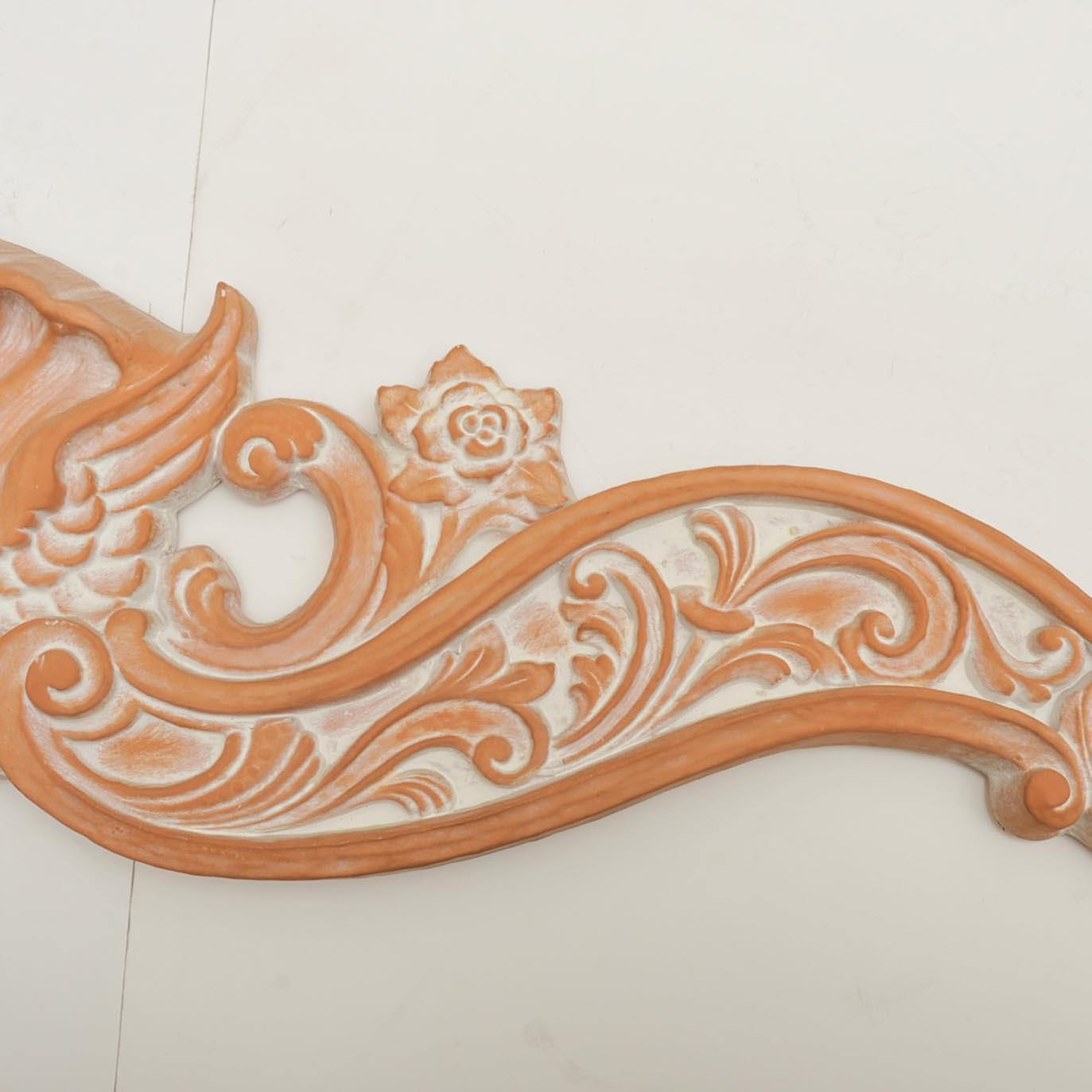 Ceramic Cherub Door Pediment