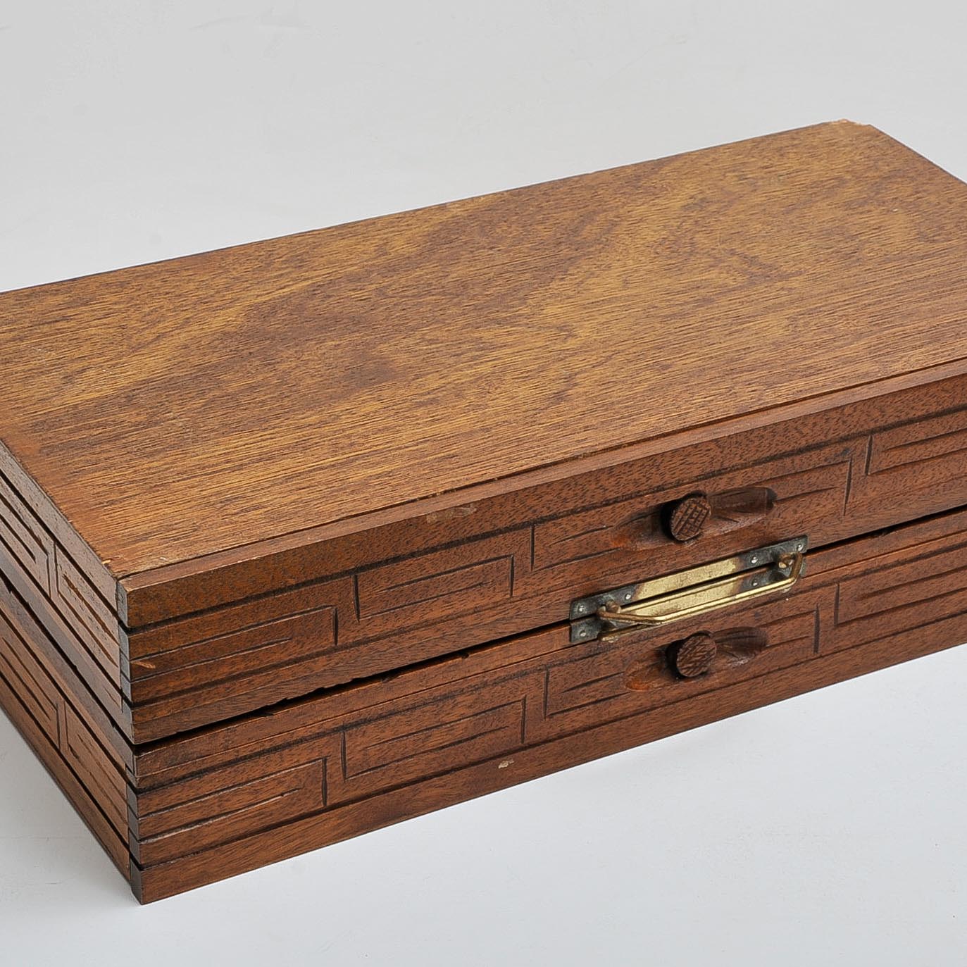 Carved Wood Chess Set