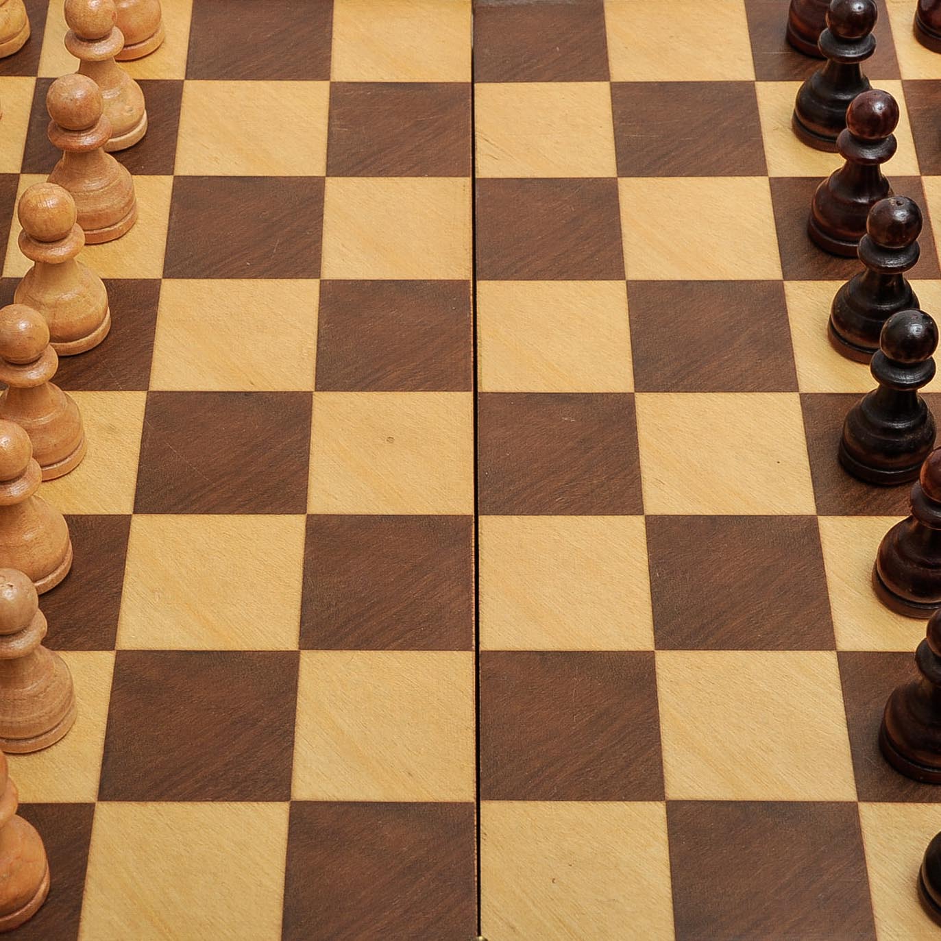 Carved Wood Chess Set