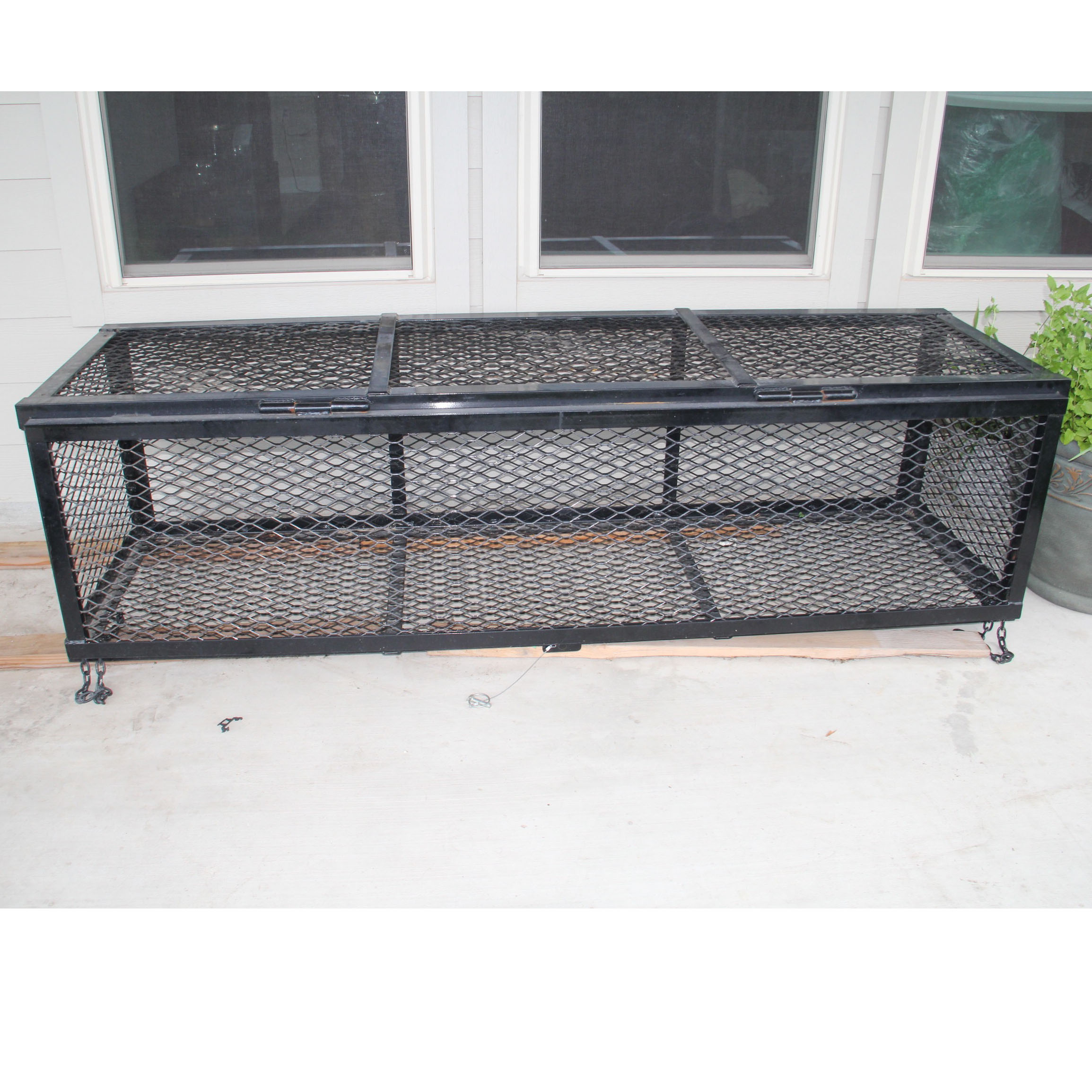 Metal Storage Cage for a Trailer