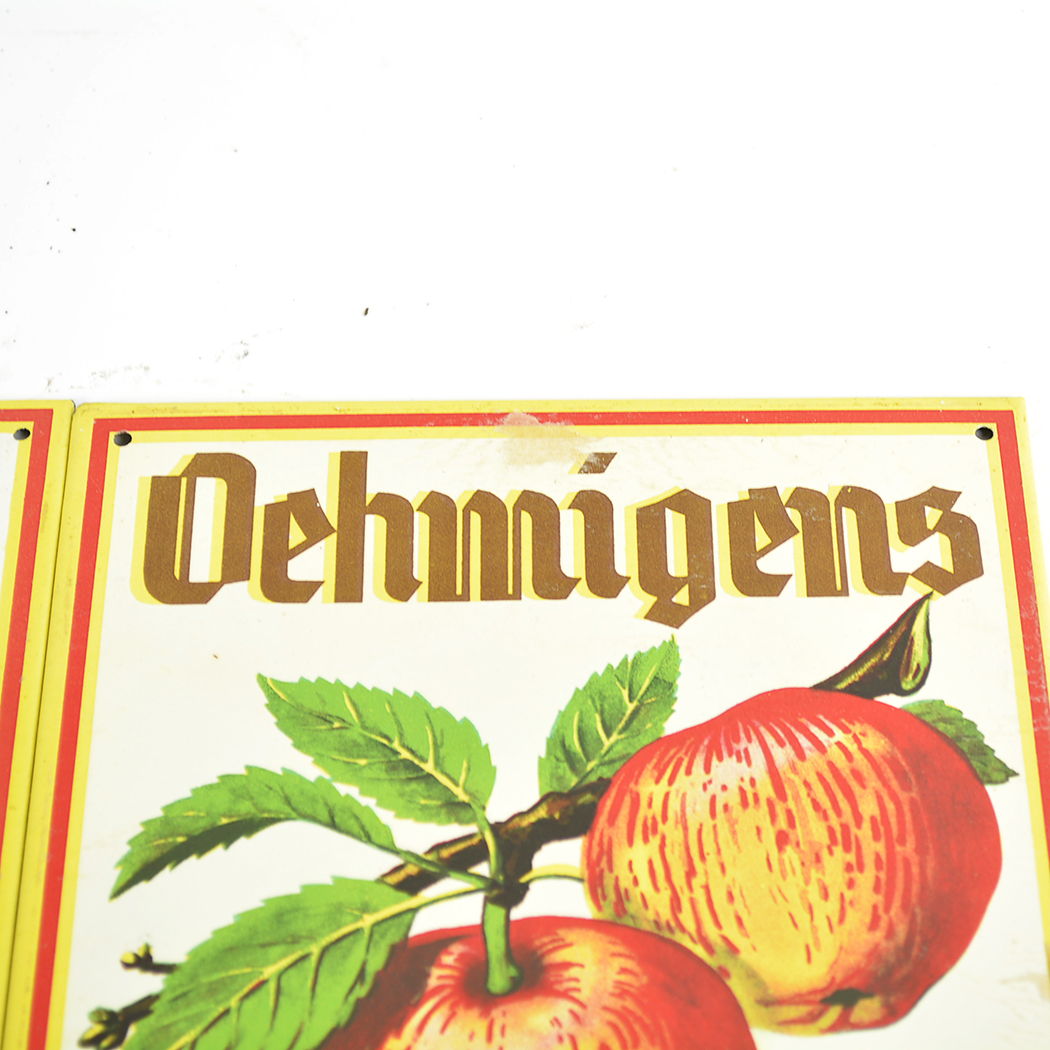 1960s German Apple Juice Advertising Signs