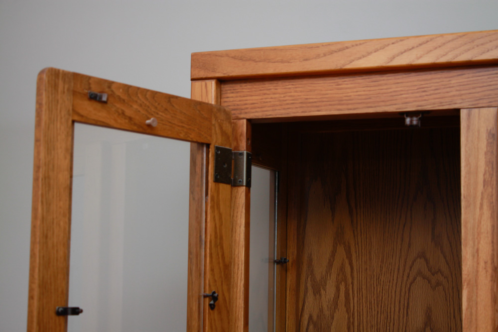 Modern Oak China Cabinet