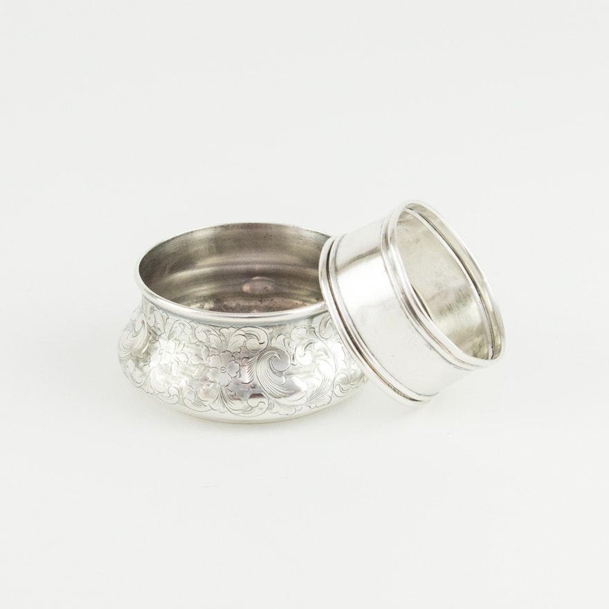Sterling Silver Bowl and Napkin Ring