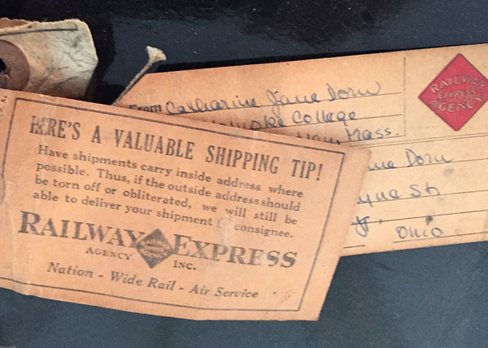 Two Antique Steamer Trunks