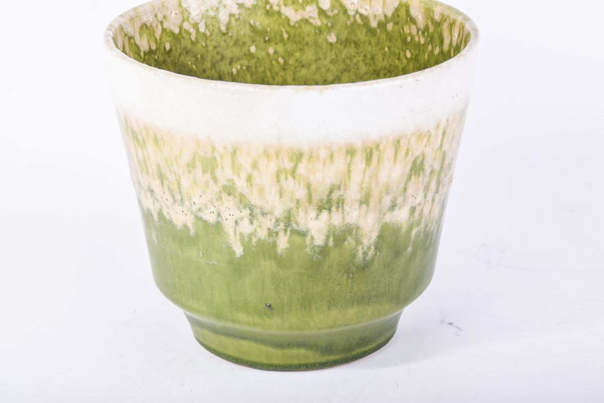 West Germany Green Lava Glaze Pot