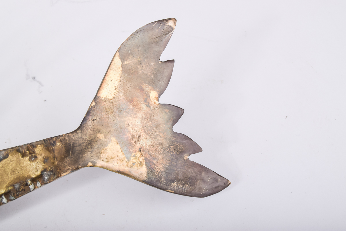 Vintage Brass Lobster Sculpture and Wall Mount