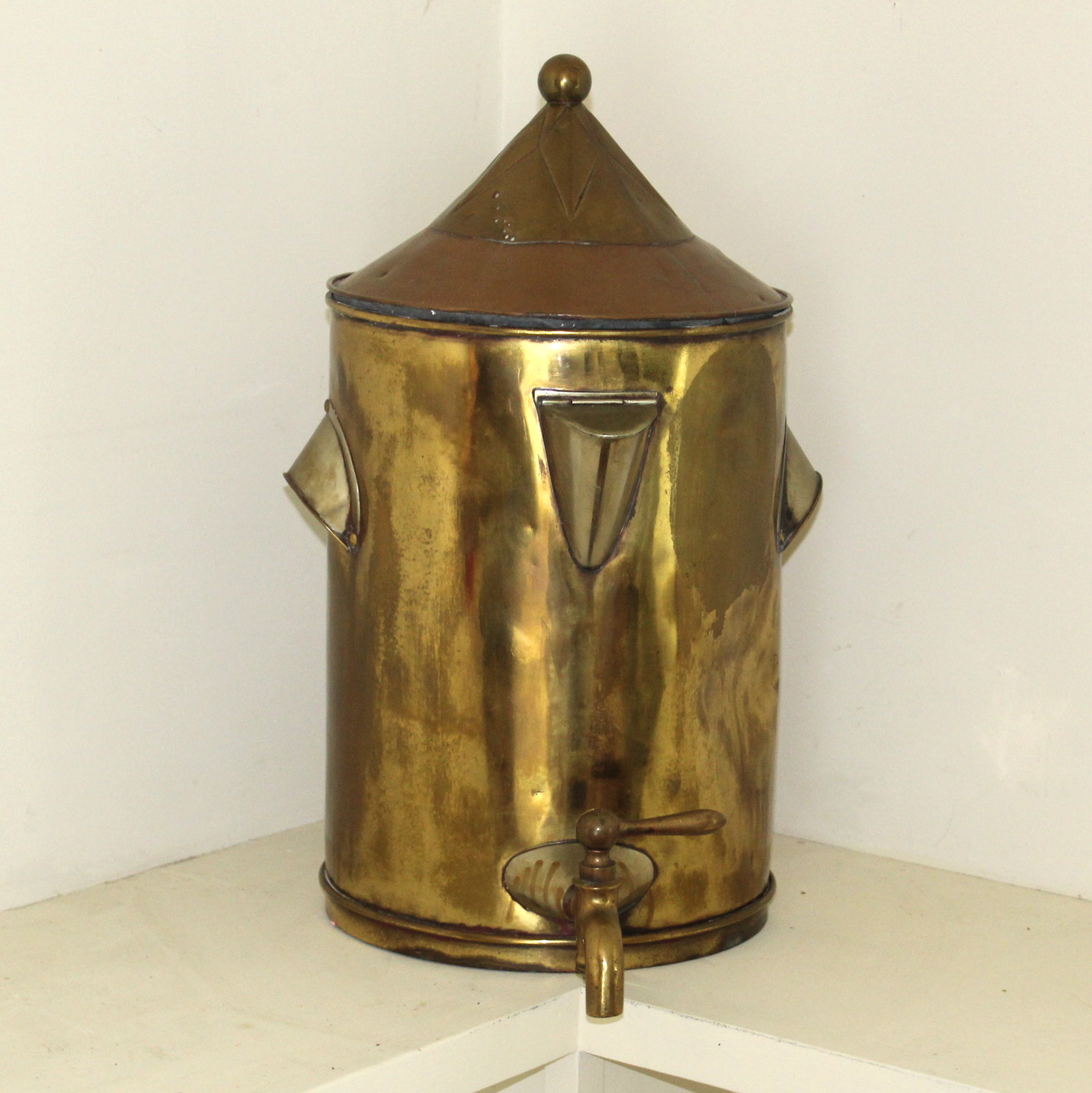 Vintage Copper and Brass Coffee Urn