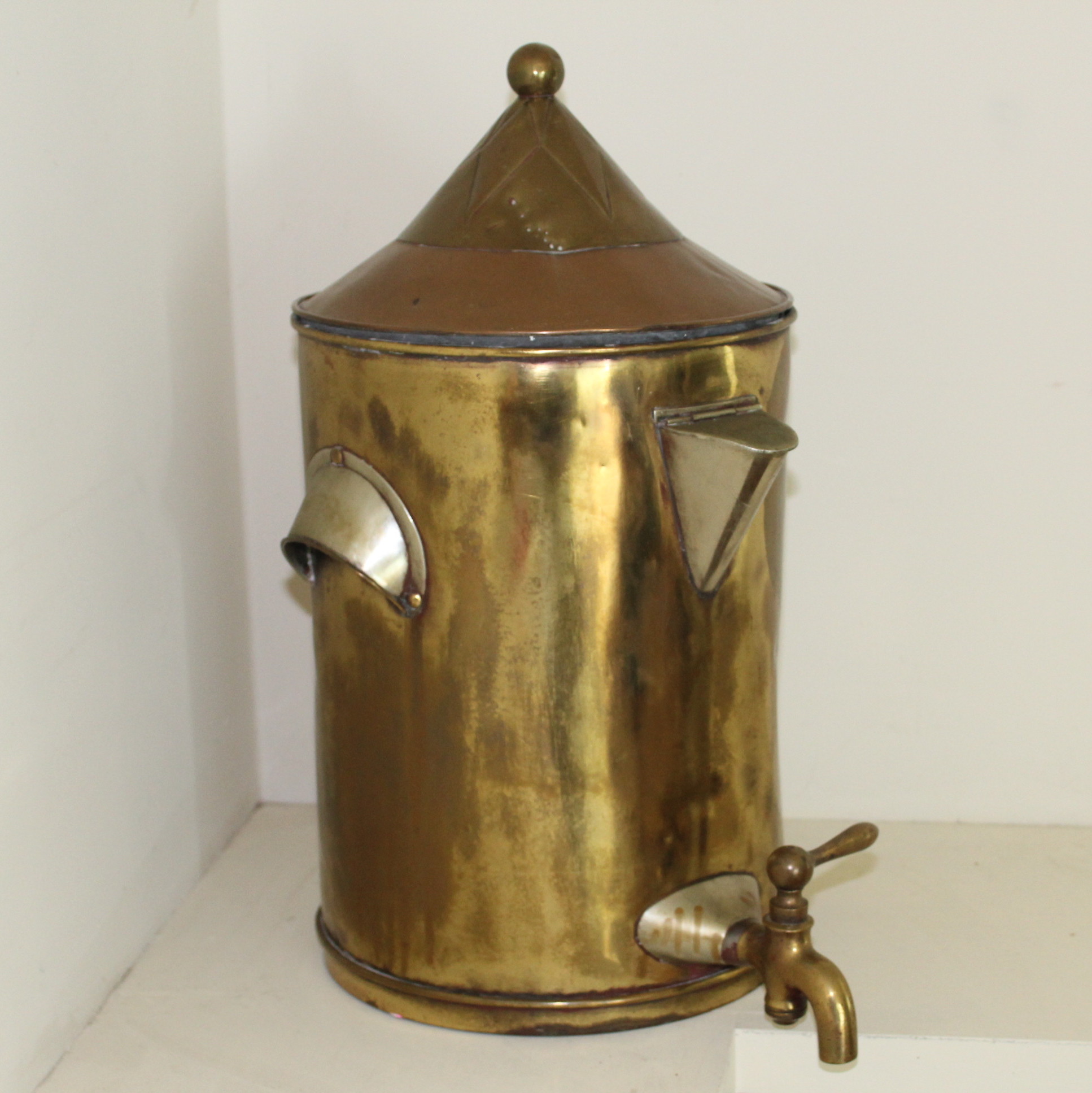 Vintage Copper and Brass Coffee Urn