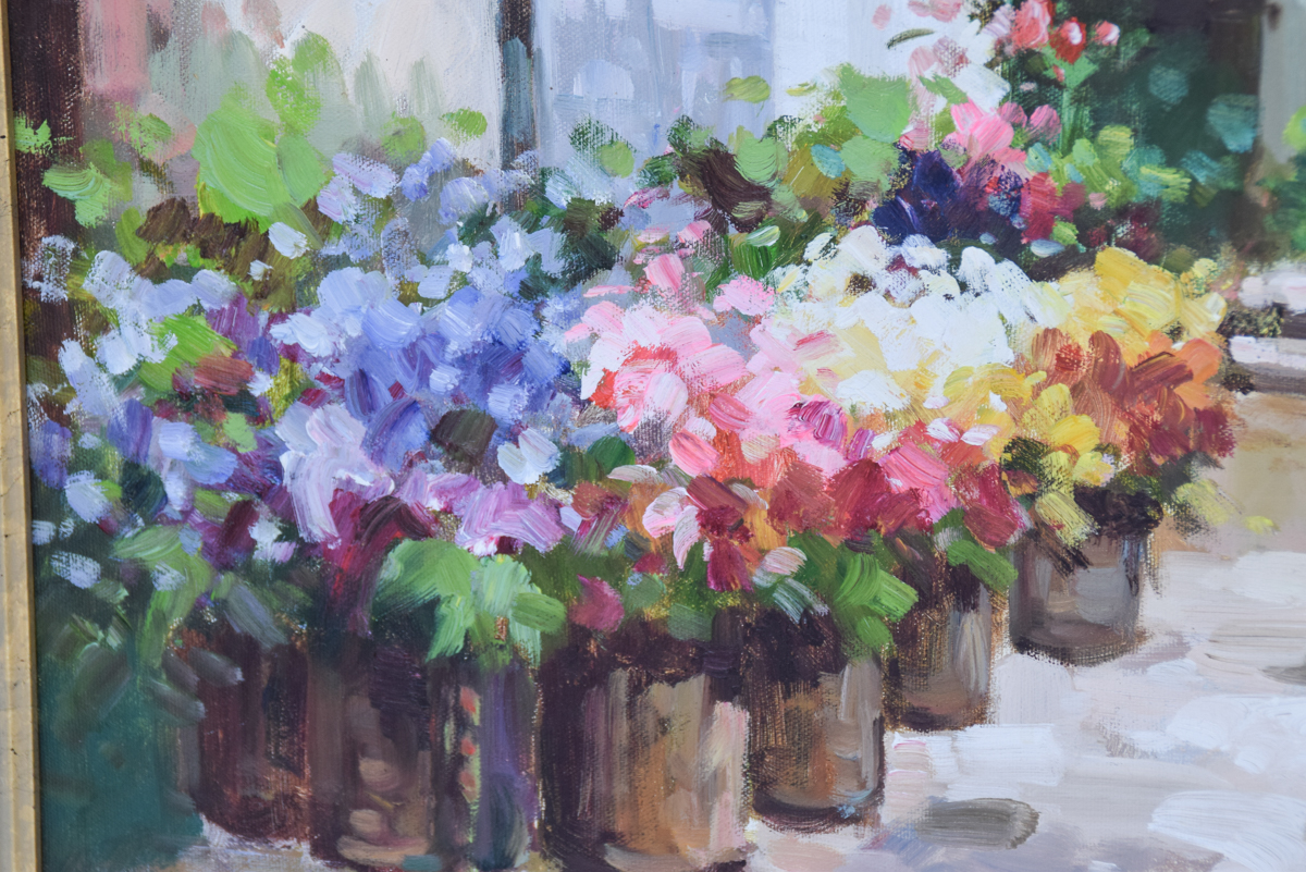 Mediterranean Oil Painting Signed Hunt