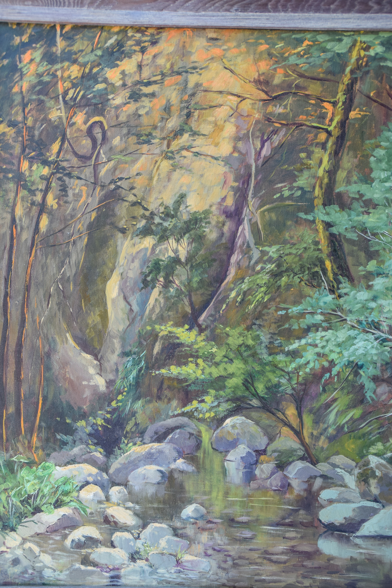 Louise Cunningham Forest Landscape Oil Painting
