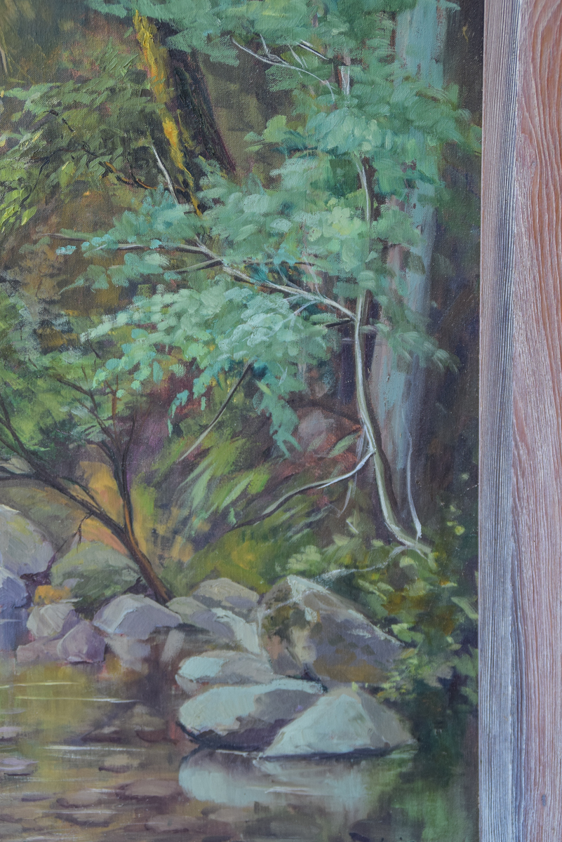 Louise Cunningham Forest Landscape Oil Painting