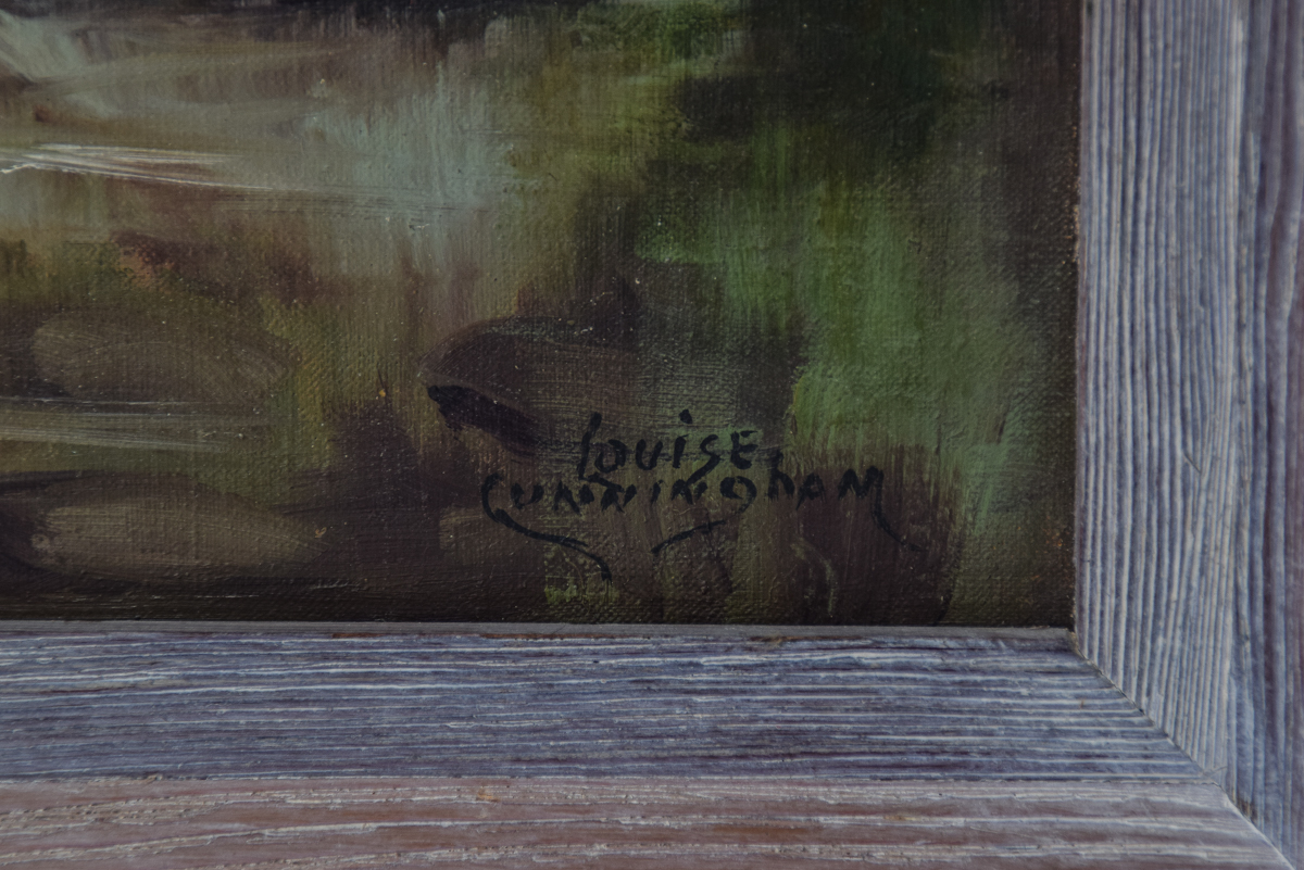 Louise Cunningham Forest Landscape Oil Painting