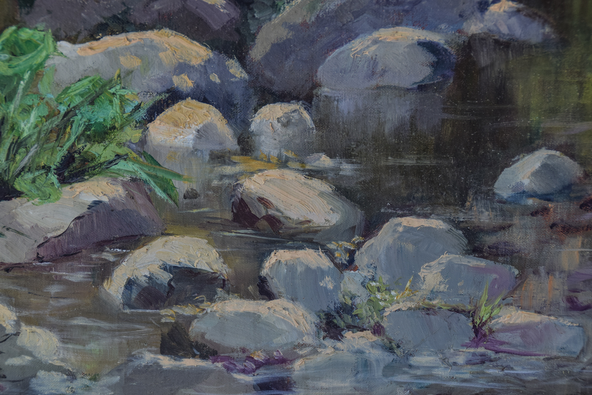 Louise Cunningham Forest Landscape Oil Painting