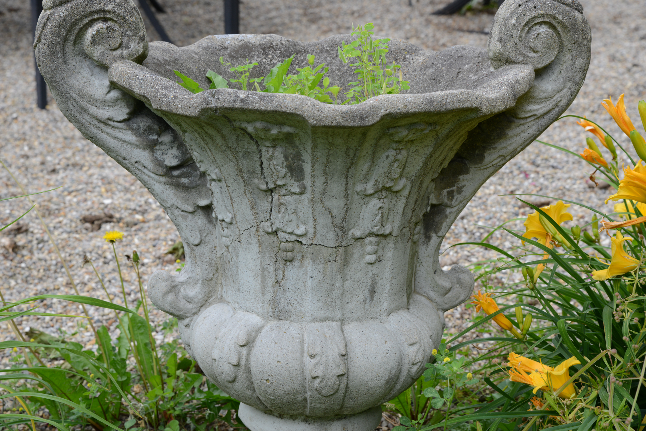 Concrete Urn Planter