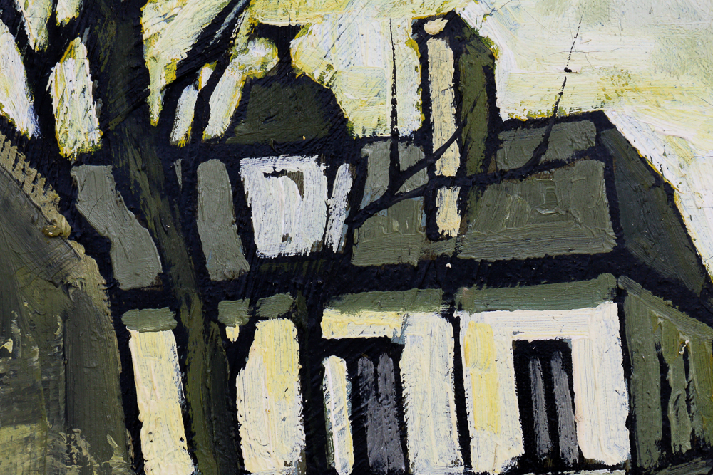 Original "France" Oil on Canvas by Jacques Pergel