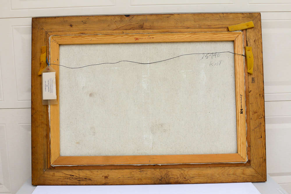 Original "France" Oil on Canvas by Jacques Pergel